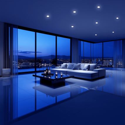 Corp de iluminat LED RGBW încastrat pentru baie Aigostar MESH LED/9W/230V 2700-6500K IP44