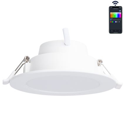 Corp de iluminat LED RGBW încastrat pentru baie Aigostar MESH LED/9W/230V 2700-6500K IP44