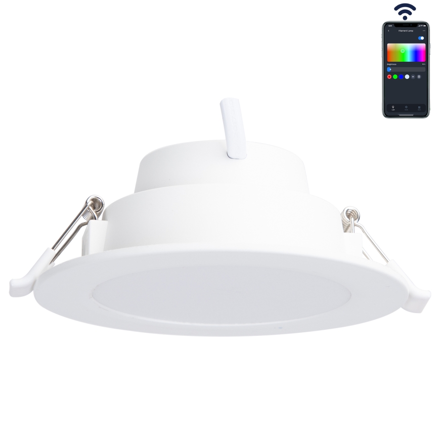 Corp de iluminat LED RGBW încastrat pentru baie Aigostar MESH LED/9W/230V 2700-6500K IP44