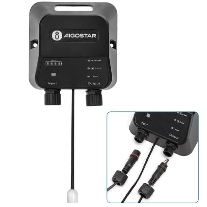 Corp de iluminat LED solar Aigostar 2xLED/35W/12V 6000 mAh 6500K d. 16,8 cm + telecomandă