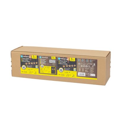Corp de iluminat LED solar de Crăciun Aigostar LED/0,054W/1,2V 1m IP65 alb cald