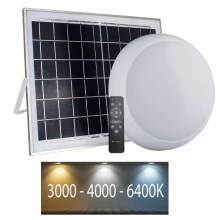 Corp de iluminat LED solar de exterior LED/15W 3000/4000/6400K IP65 + telecomandă