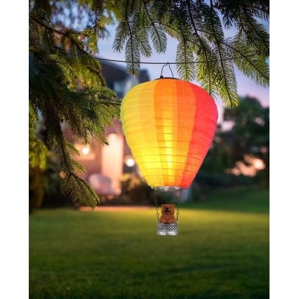 Corp de iluminat LED solar Globo 24xLED/0,06W/3V IP44 parașută