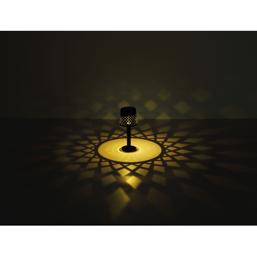 Corp de iluminat LED solar Globo LED/0,06W/3,2V 3000K IP44 negru