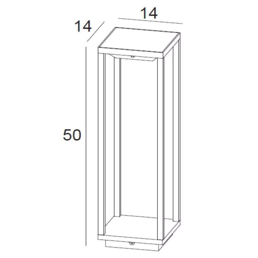Corp de iluminat LED solar Lucide 27892/02/30 LED TENSO SOLAR LED/2,2W IP54 2200 mAh