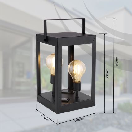 Corp de iluminat LED solar 2xLED/0,06W/3V IP44 Globo