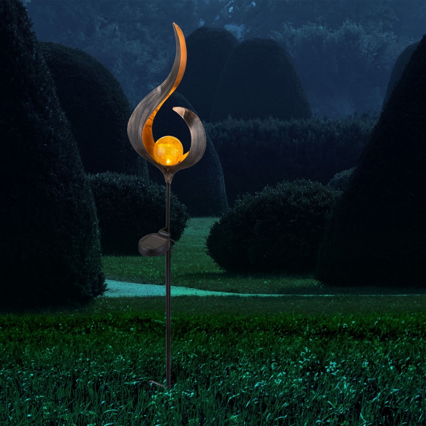 Corp de iluminat LED solar LED/0,02W/3V 600mAh IP44 bronz Globo