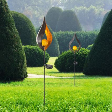 Corp de iluminat LED solar LED/0,02W/3V 600mAh IP44 bronz Globo