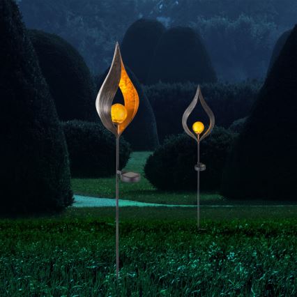 Corp de iluminat LED solar LED/0,02W/3V 600mAh IP44 bronz Globo