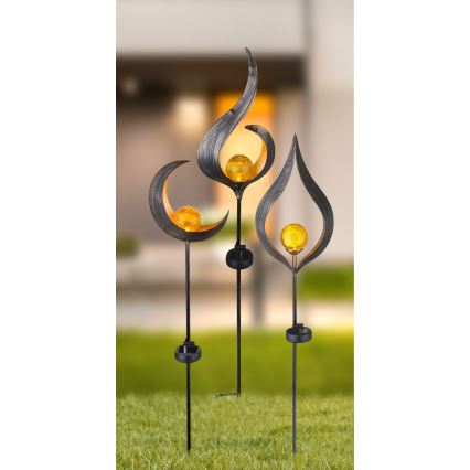 Corp de iluminat LED solar LED/0,02W/3V 600mAh IP44 bronz Globo