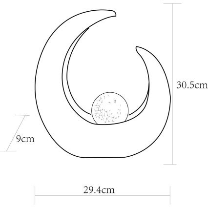 Corp de iluminat LED solar LED/0,02W/3V IP44 Globo