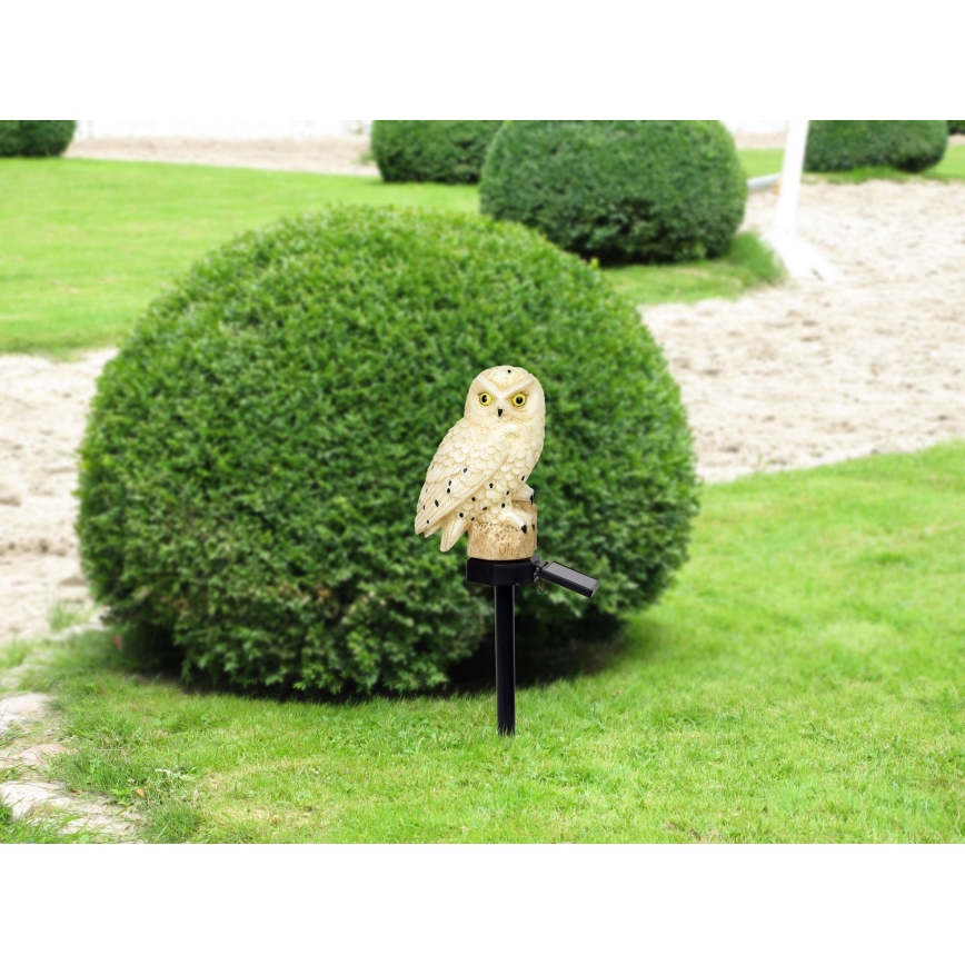 Corp de iluminat LED solar LED/0,06W/3V IP44 bufniță Globo