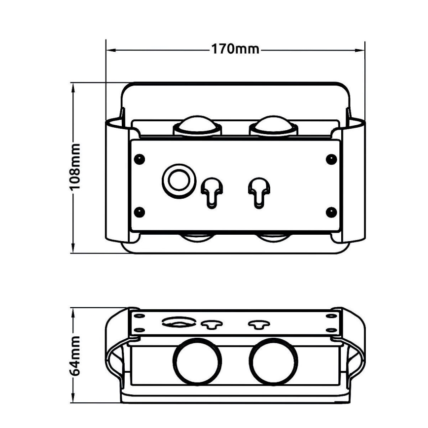 Corp de iluminat LED solar LED/1W/3,2V 3000K IP54 Globo