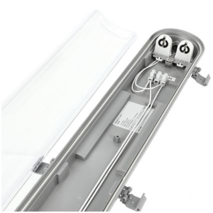 Corp de iluminat LED tehnic T8, 2x G13, 18W, 230V, 6500K, IP65, 127 cm