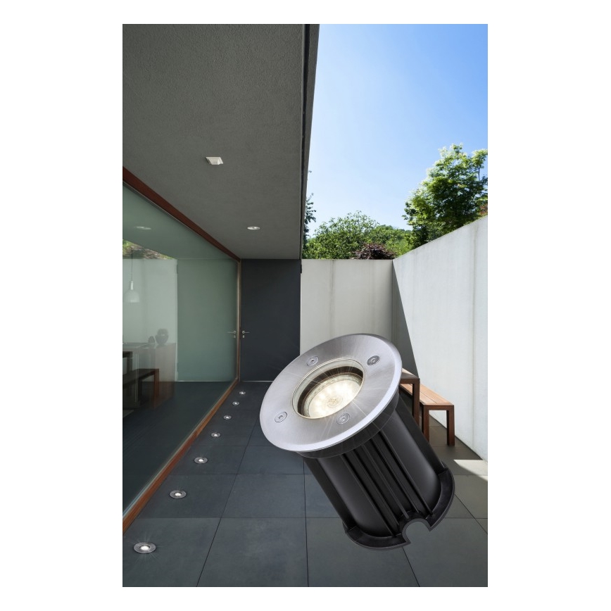 Corp de iluminat pentru căi de acces Globo 31100 STYLE 1xGU10/40W/230V IP67