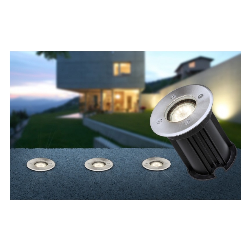 Corp de iluminat pentru căi de acces Globo 31100 STYLE 1xGU10/40W/230V IP67