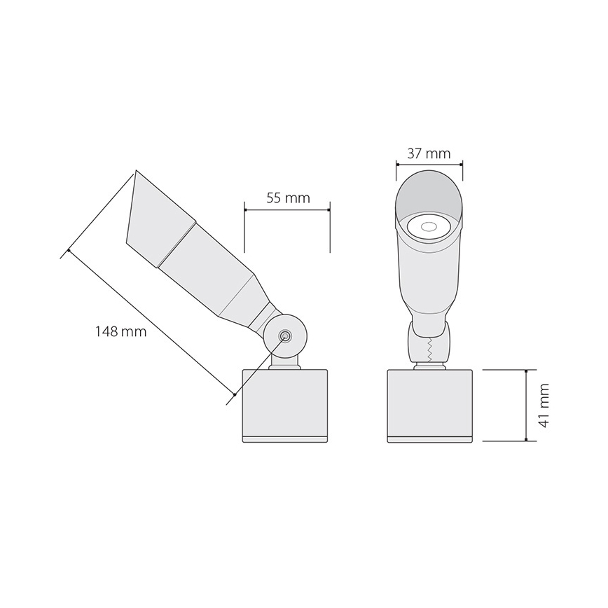 Panlux OKN-1LED/S - Corp de iluminat LED exteriorOKO 1xLED/1W/350mA