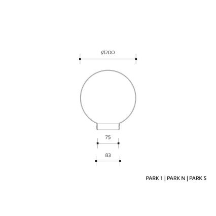 Corp de iluminat perete exterior senzor PARK 1xE27/60W/230V