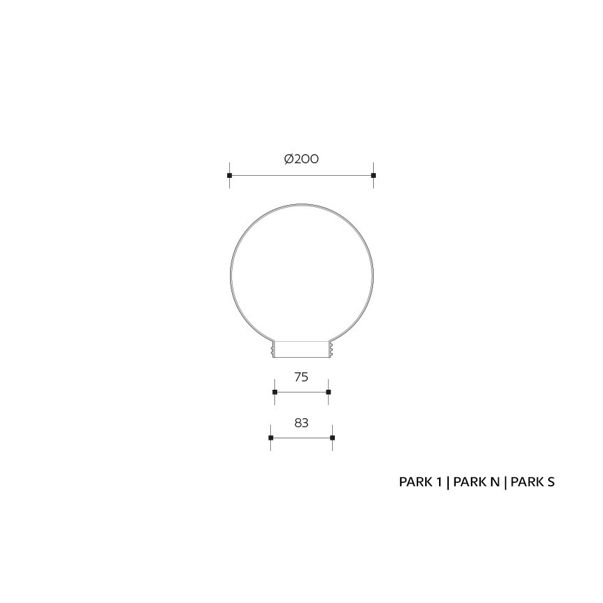 Corp de iluminat perete exterior senzor PARK 1xE27/60W/230V