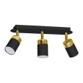 Corp de iluminat spot JOKER 3xGU10/25W/230V negru/auriu