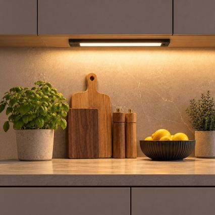 Lampă LED pentru montaj sub dulap LED/12W/230V 2700/3000/4000/5000/5700K 42 cm neagră