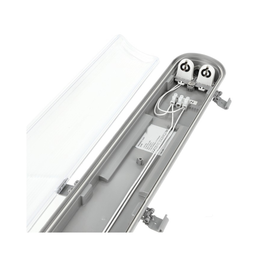 Corp de iluminat tehnic LED pentru tuburi T8, 2xG13/18W, 230V, 5000K, IP65, 127 cm