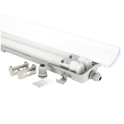 Corp de iluminat tehnic LED pentru tuburi T8, 2xG13/18W, 230V, 5000K, IP65, 127 cm