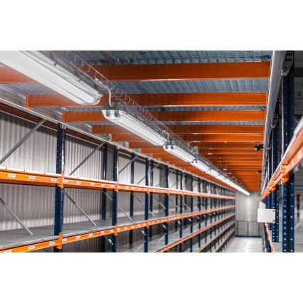 Corp de iluminat tehnic LED T8, 2 x soclu G13, 20 W, 230 V, 6500 K, 120 cm, IP65, alb