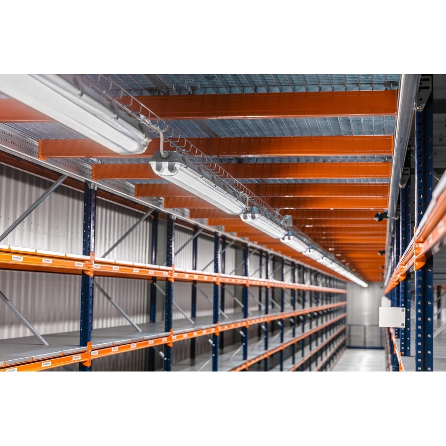 Corp de iluminat tehnic LED T8, 2 x soclu G13, 20 W, 230 V, 6500 K, 120 cm, IP65, alb