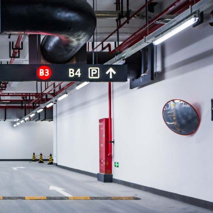 Corp de iluminat tubular LED tehnic, cu senzor de mișcare și de crepuscul LED/48W/230V IP65 4000K 150 cm