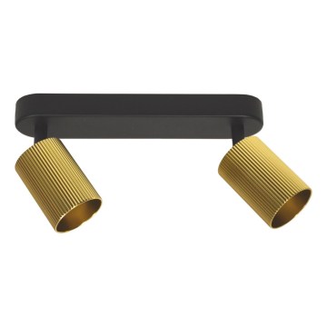 Corp de iluminat tip spot ELAN 2xGU10/30W/230V auriu/negru