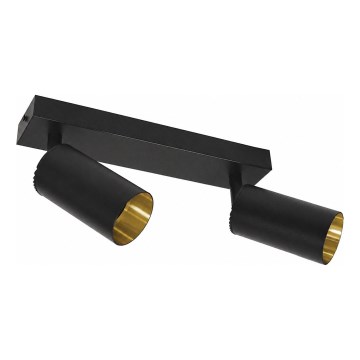 Corp de iluminat tip spot FILO 2xGU10/30W/230V negru/auriu
