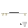 Corp de iluminat tip spot LED LOGAN 3xGU10/10W/230V negru/auriu