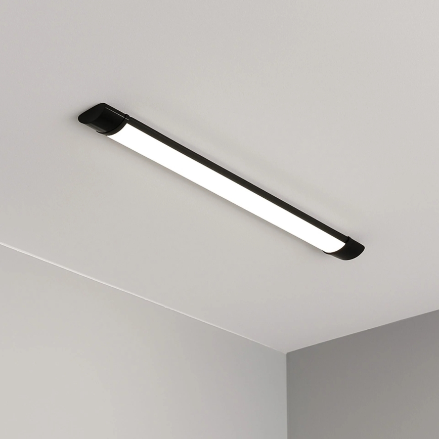Corp de iluminat tubular LED/30W/230V 4000K 90 cm negru