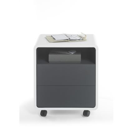 Corp mobil pentru birou TEO, alb/antracit