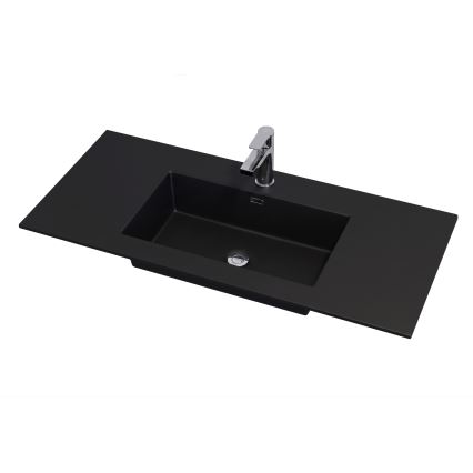 Corp pentru baie cu lavoar GRIBSKOV, 100 cm, bej/stejar/negru