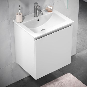 Corp pentru baie KENWOOD cu lavoar, 51 x 55 x 41 cm, alb