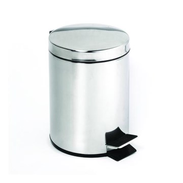 Coș de gunoi din inox 30 x 45 cm, argintiu