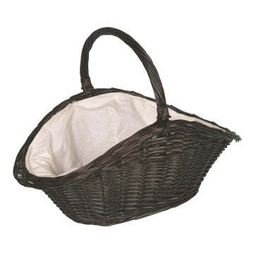 Coș de răchită cu mâner pentru lemne 50x70 cm
