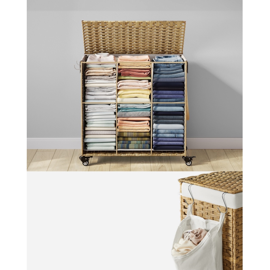 Coș de rufe FLYN din ratan