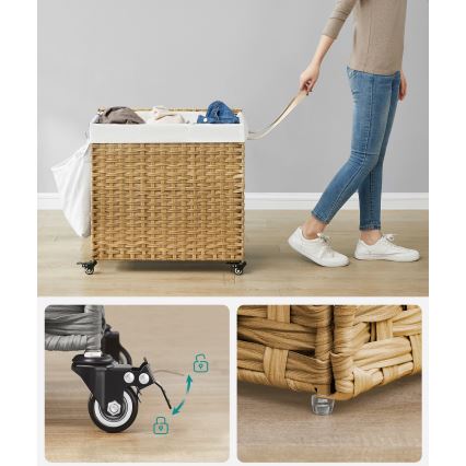 Coș de rufe FLYN din ratan