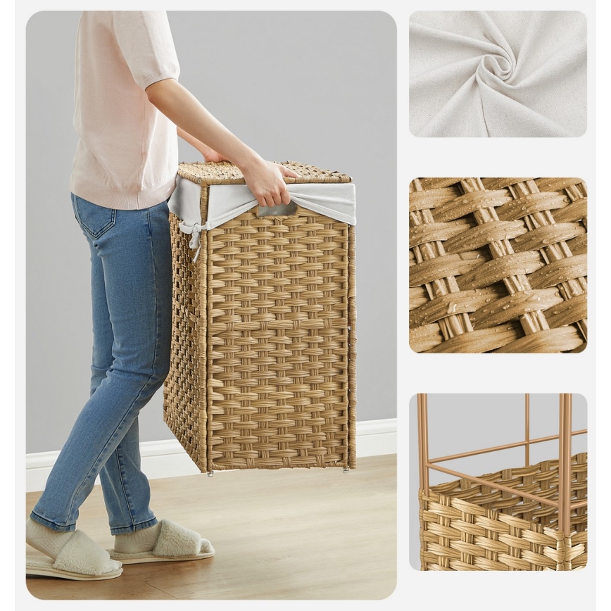 Coș de rufe FLYN din ratan