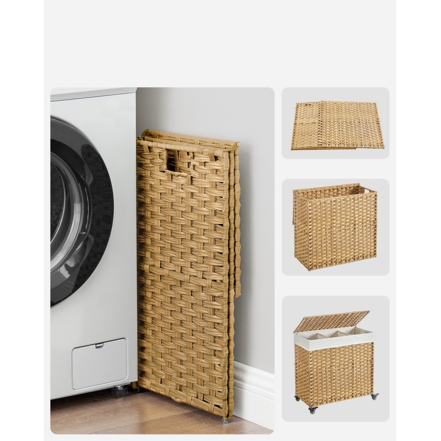 Coș de rufe FLYN din ratan