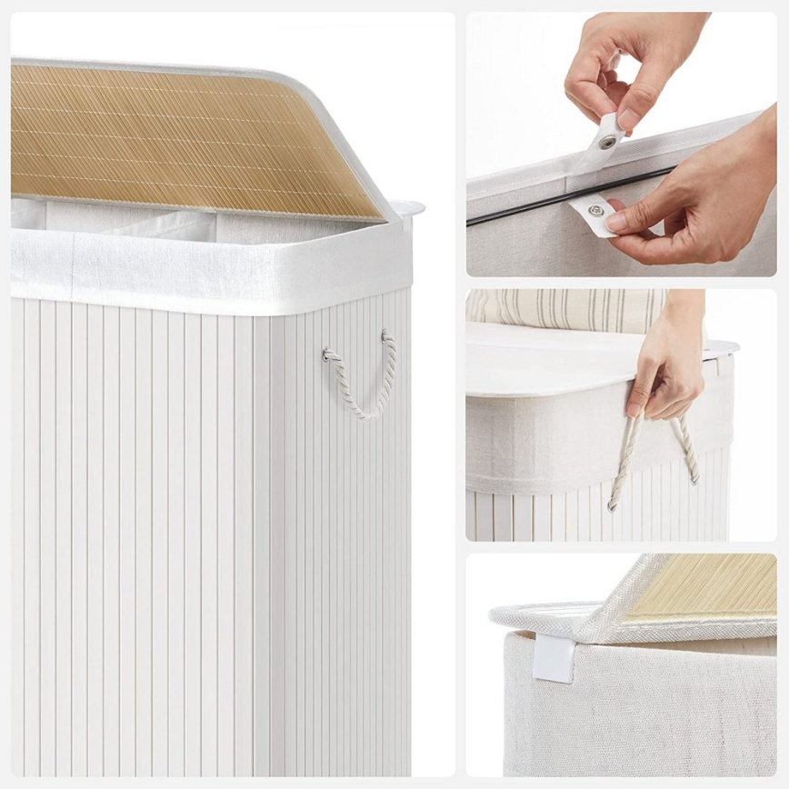 Coș de rufe GUS alb