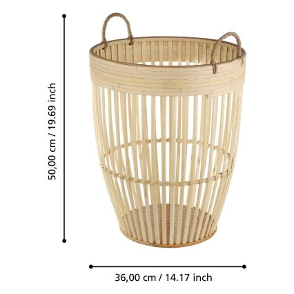 Coș decorativ Eglo 50x36 cm bej