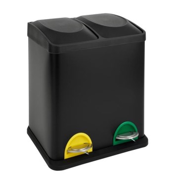 Coș pentru colectare selectivă 30 l negru