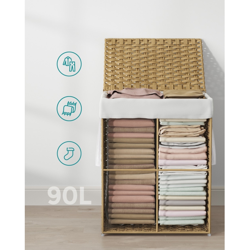 Coș pentru rufe FLYN din ratan