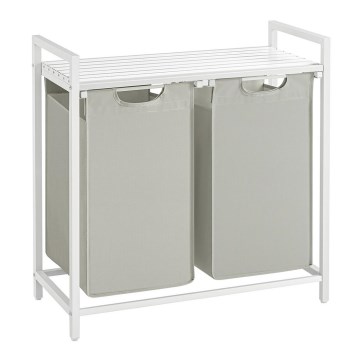 Coș pentru rufe REX alb