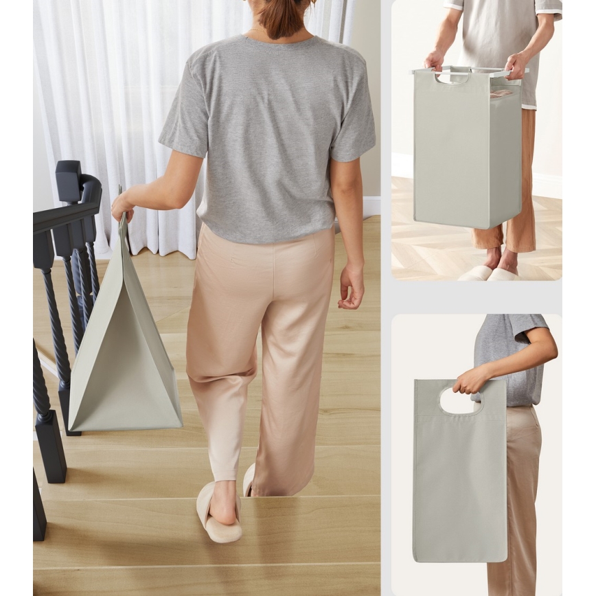 Coș pentru rufe REX alb