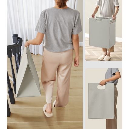 Coș pentru rufe REX, alb